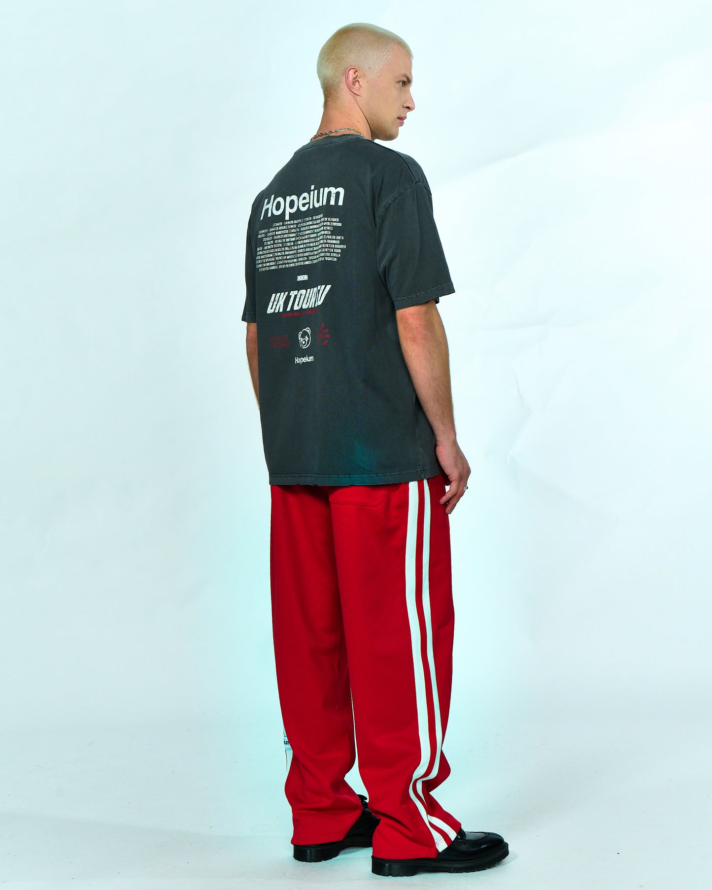 TOUR TEE S/S | Washed grey