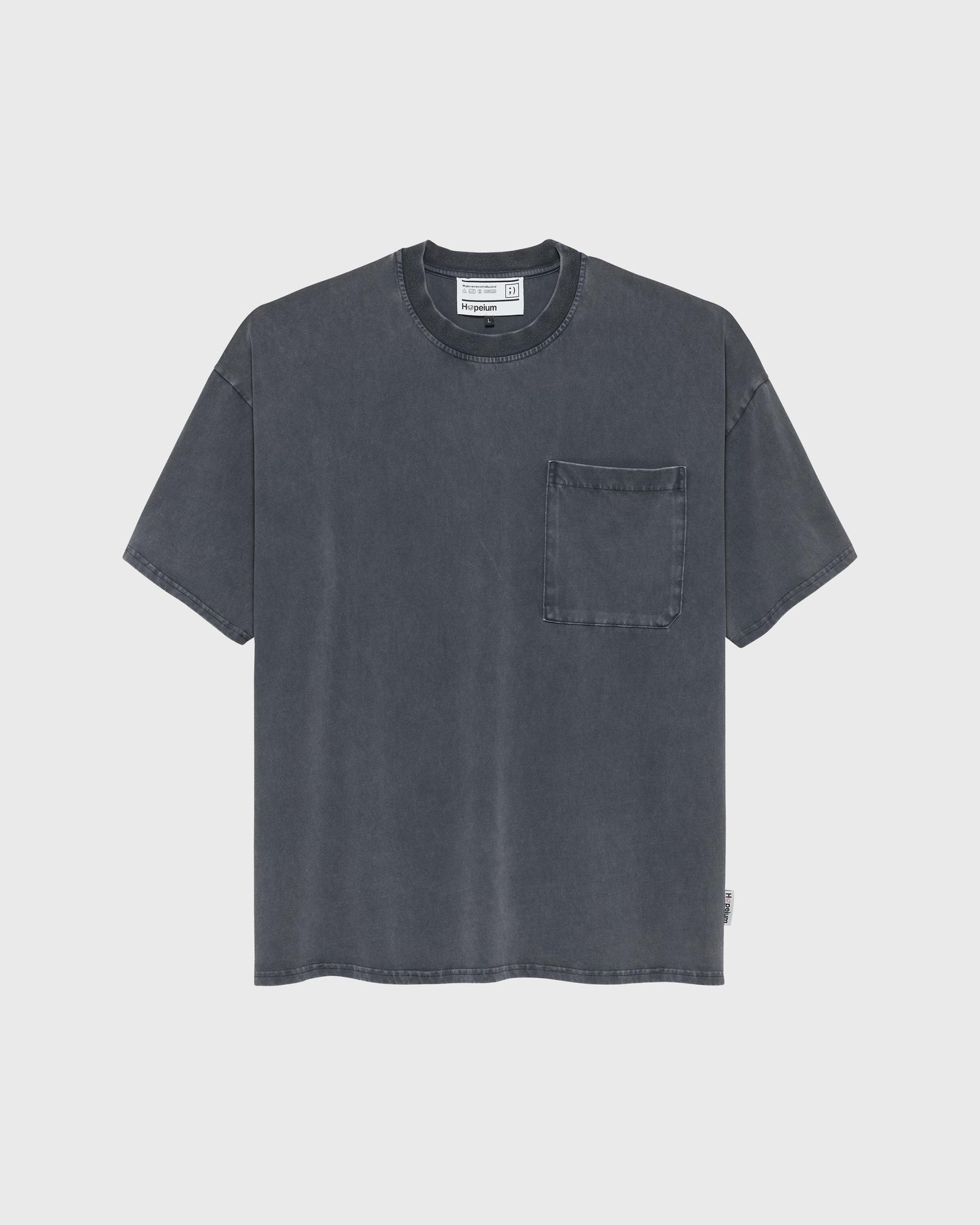 I Deserve Print T Shirt Washed Black
