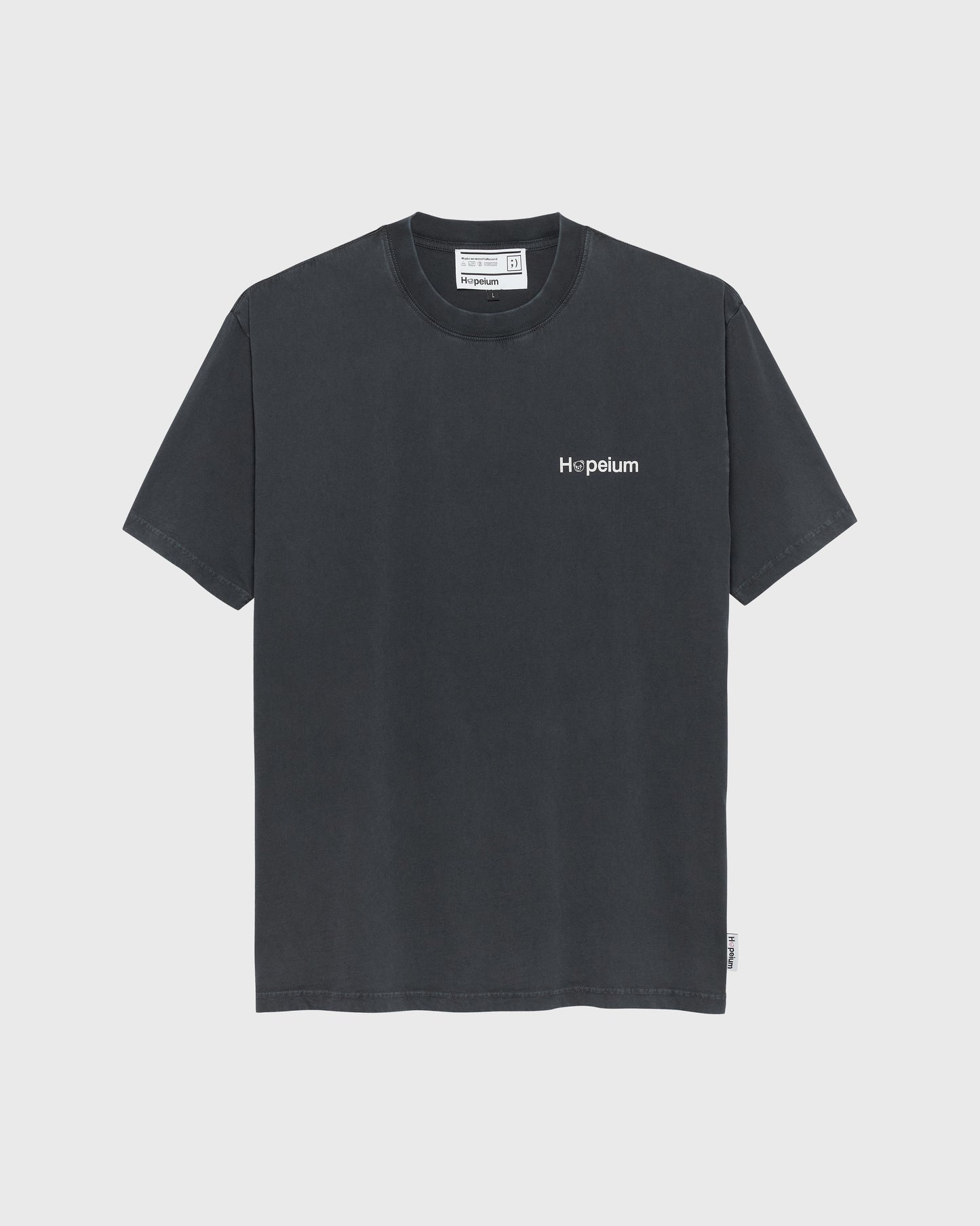 Hopeium Logo Print T-Shirt Grey