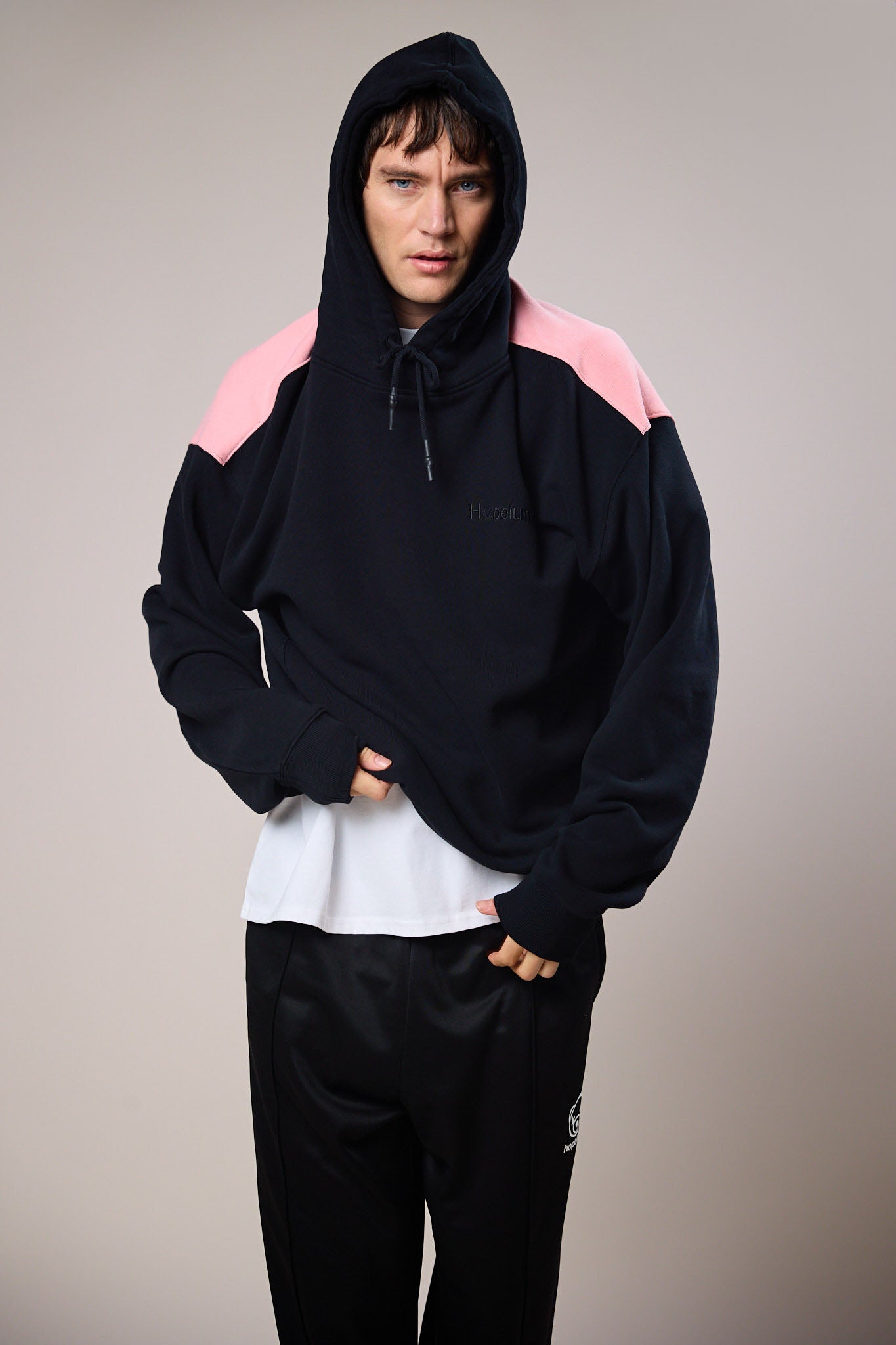 I Deserve Print Hoodie Cut and Sew