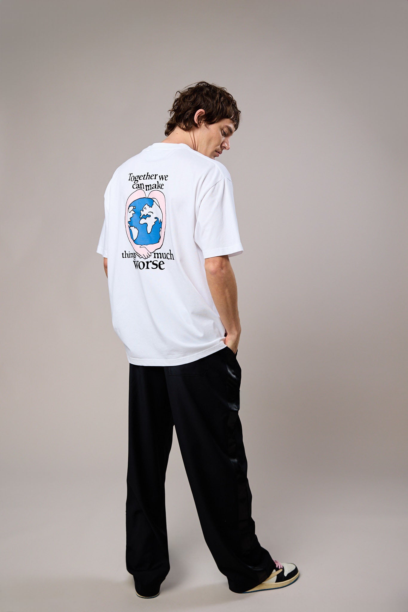 TOGETHER PRINT T SHIRT | White