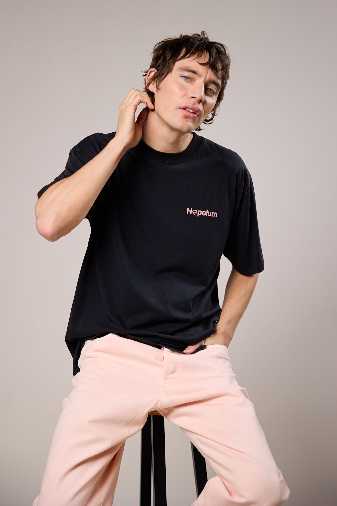Hopeium Logo T-Shirt Black