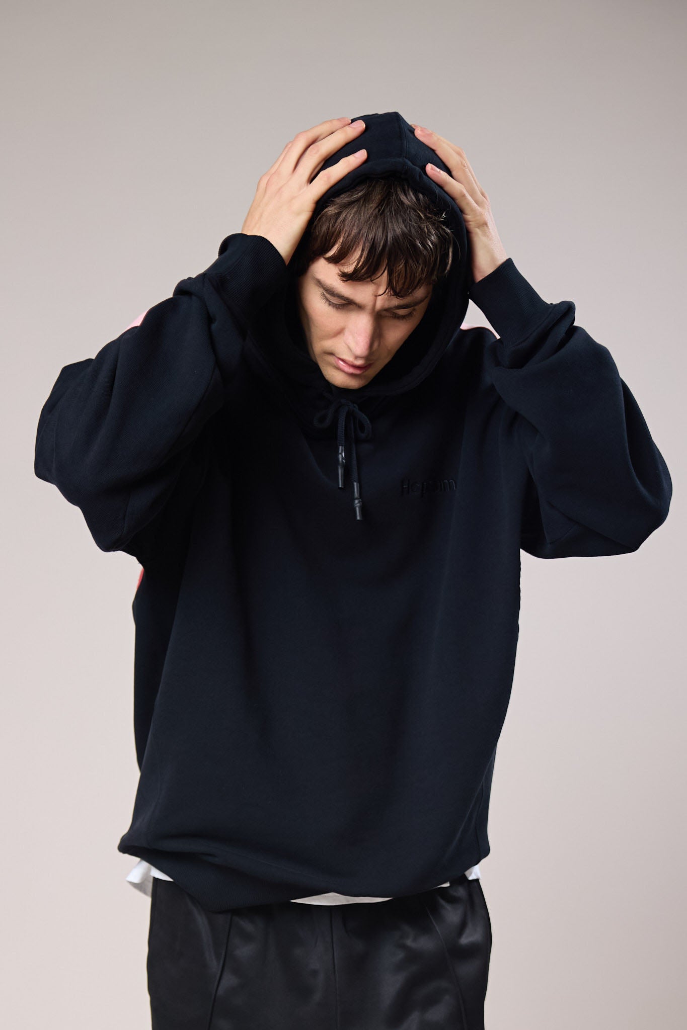 Logo Sweatshirt Hoodie Black