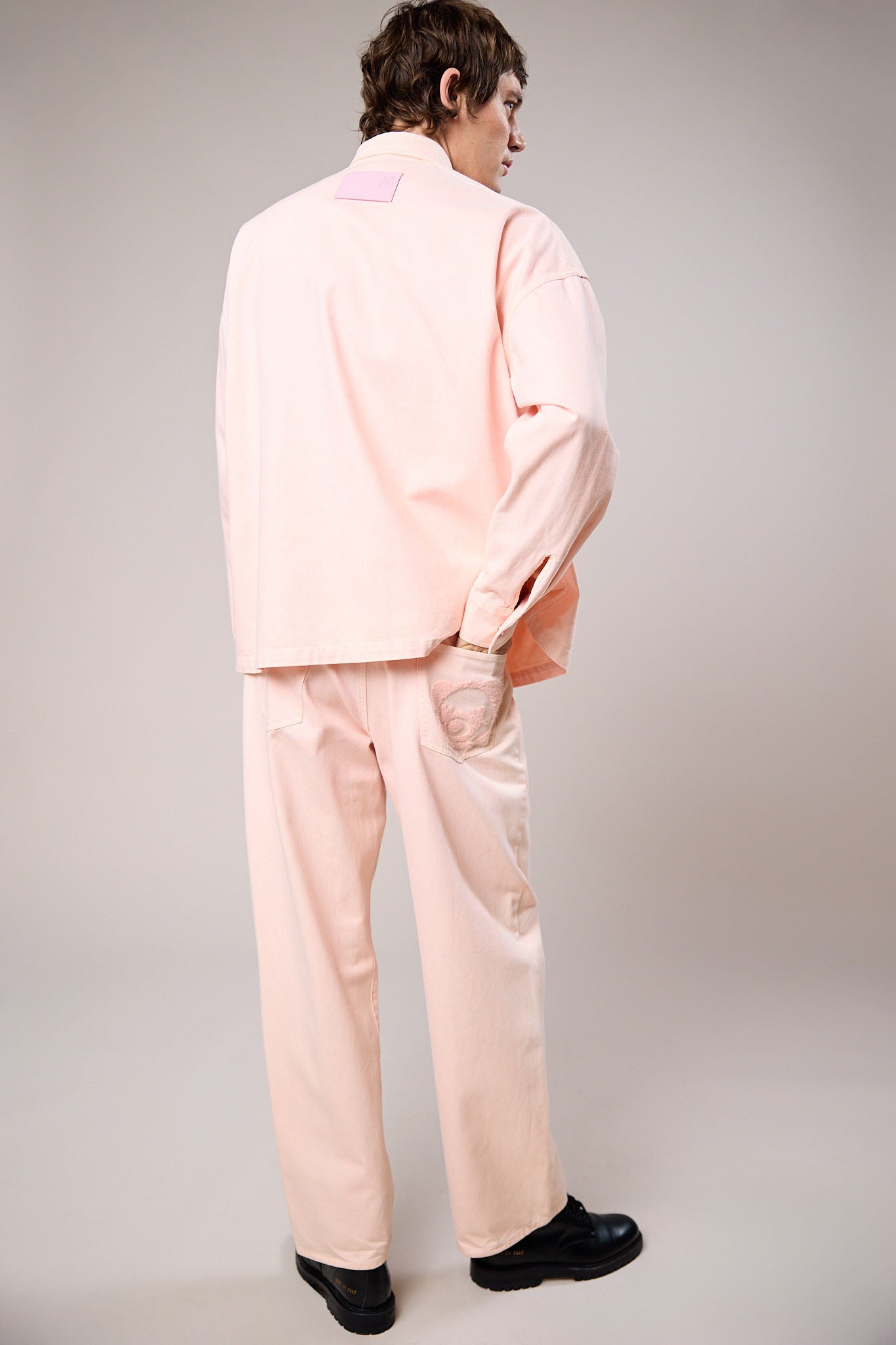 DENIM SHIRT | Pink