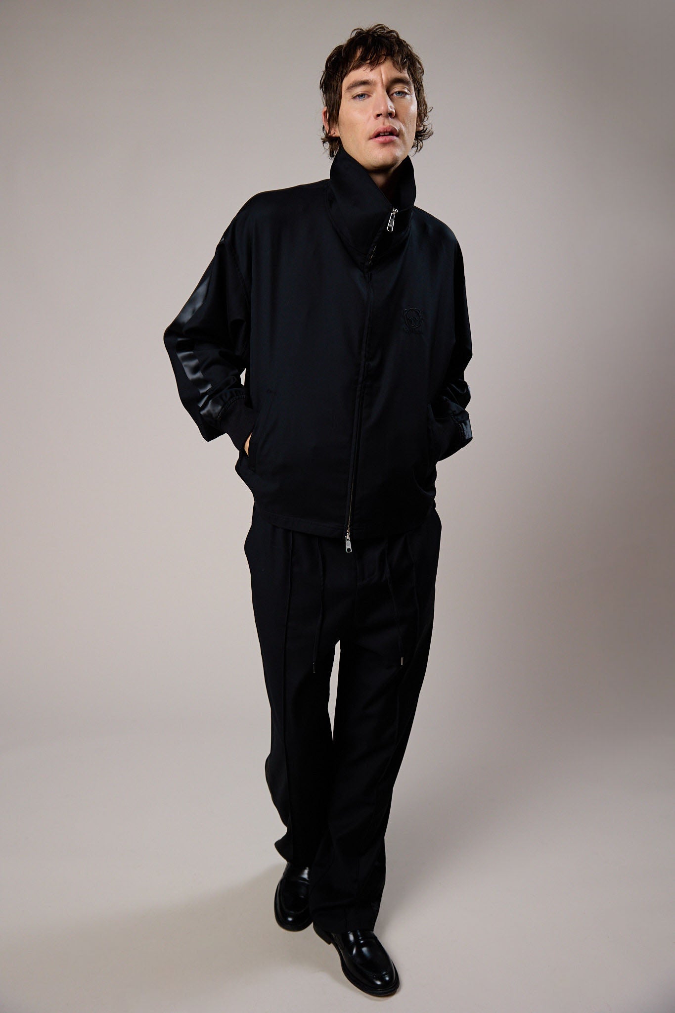 TRACK JACKET WOOL | Black