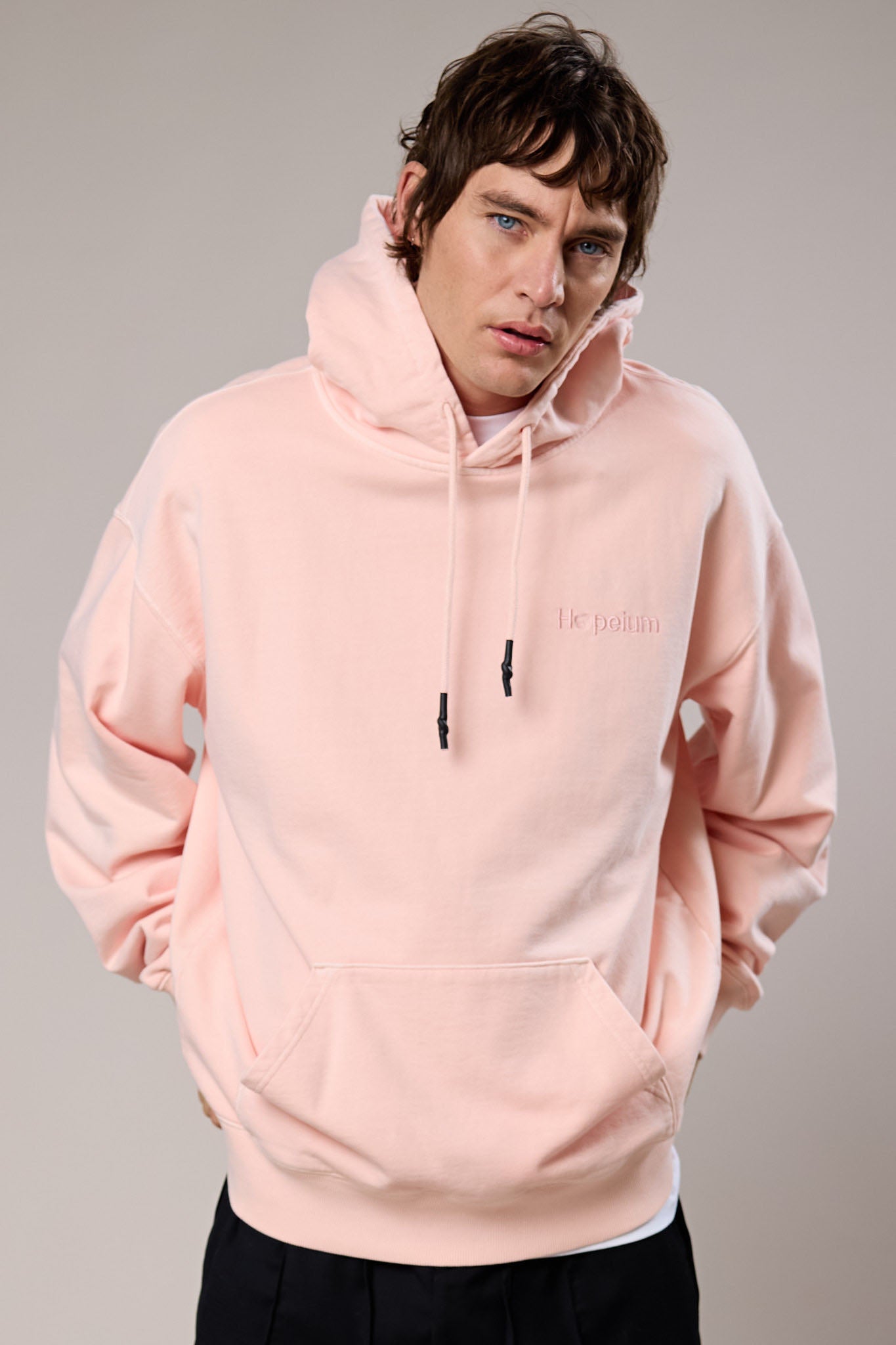 Logo Sweatshirt Hoodie Pink