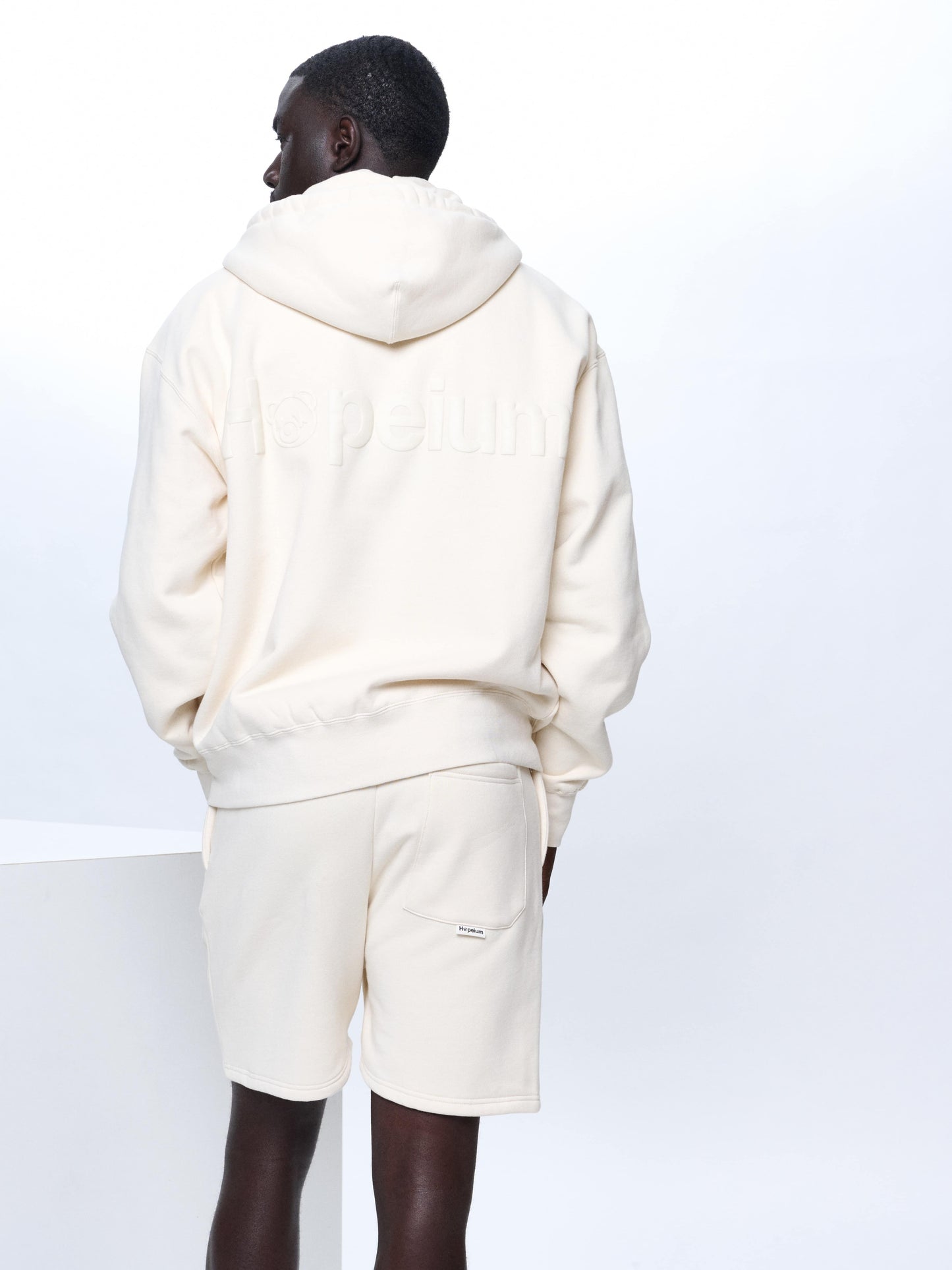 LOGO HOODED ZIP | Dune