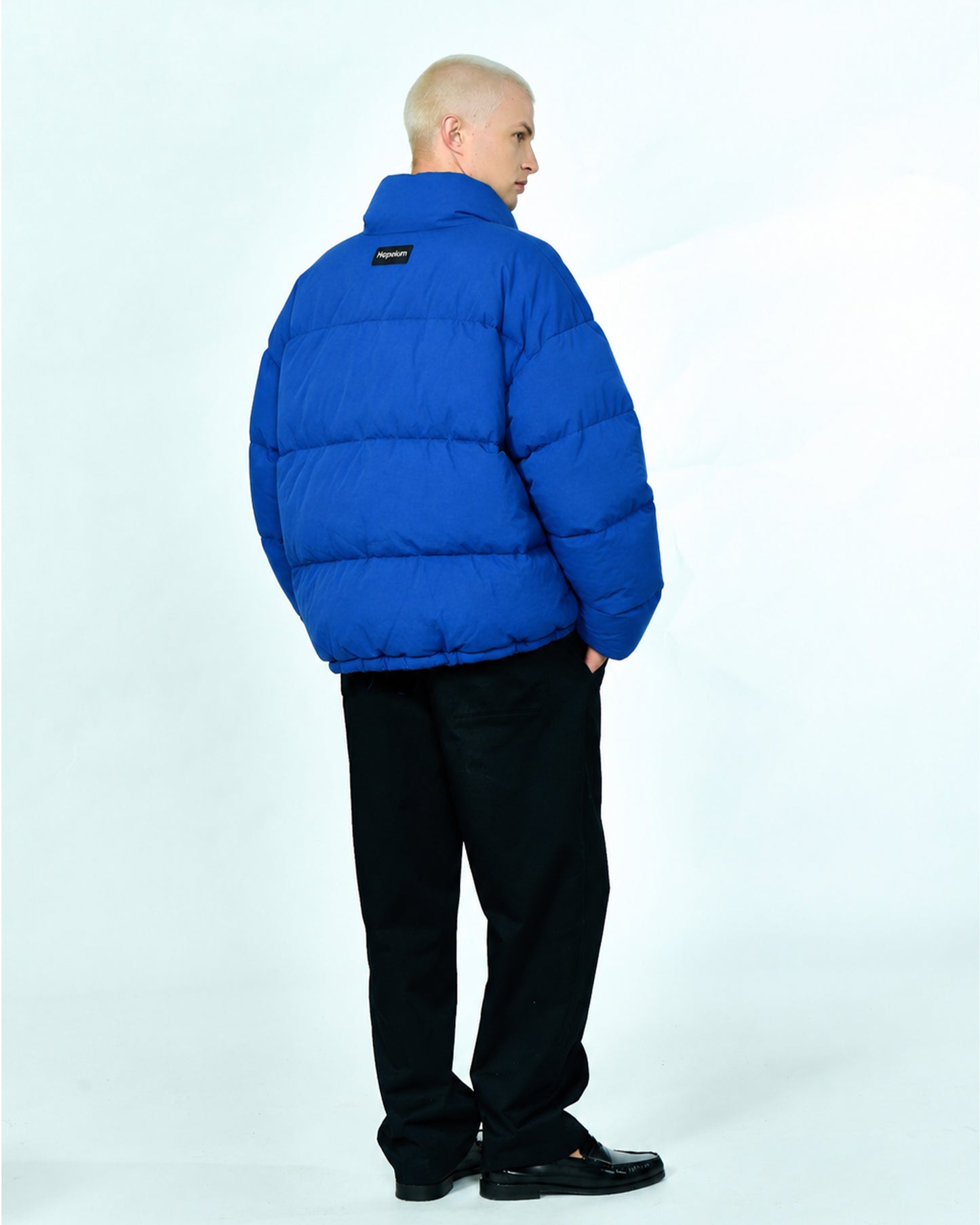 PUFFER SHORT JACKET | Cobalt
