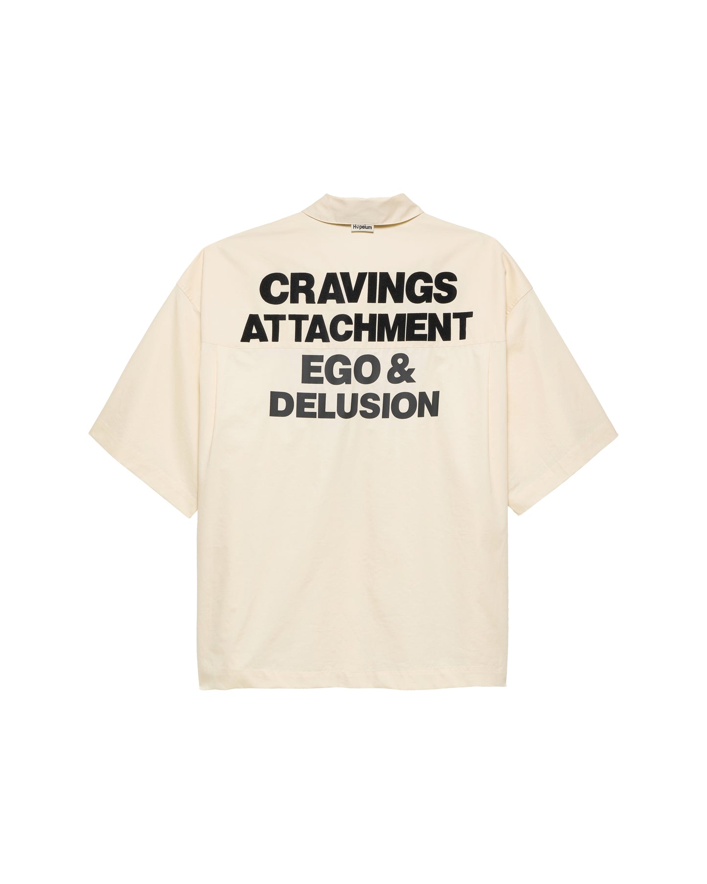 S/S POPLIN SHIRT WITH SCRIPTED LOGO | Dune