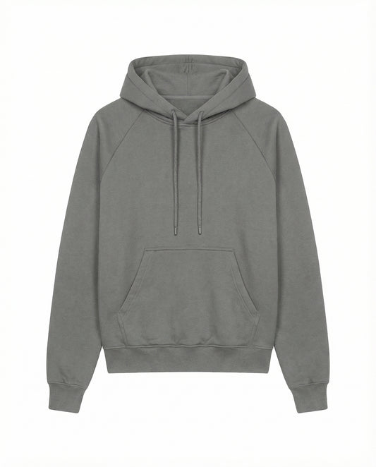 BASIC RAGLAN HOODIE | Grey