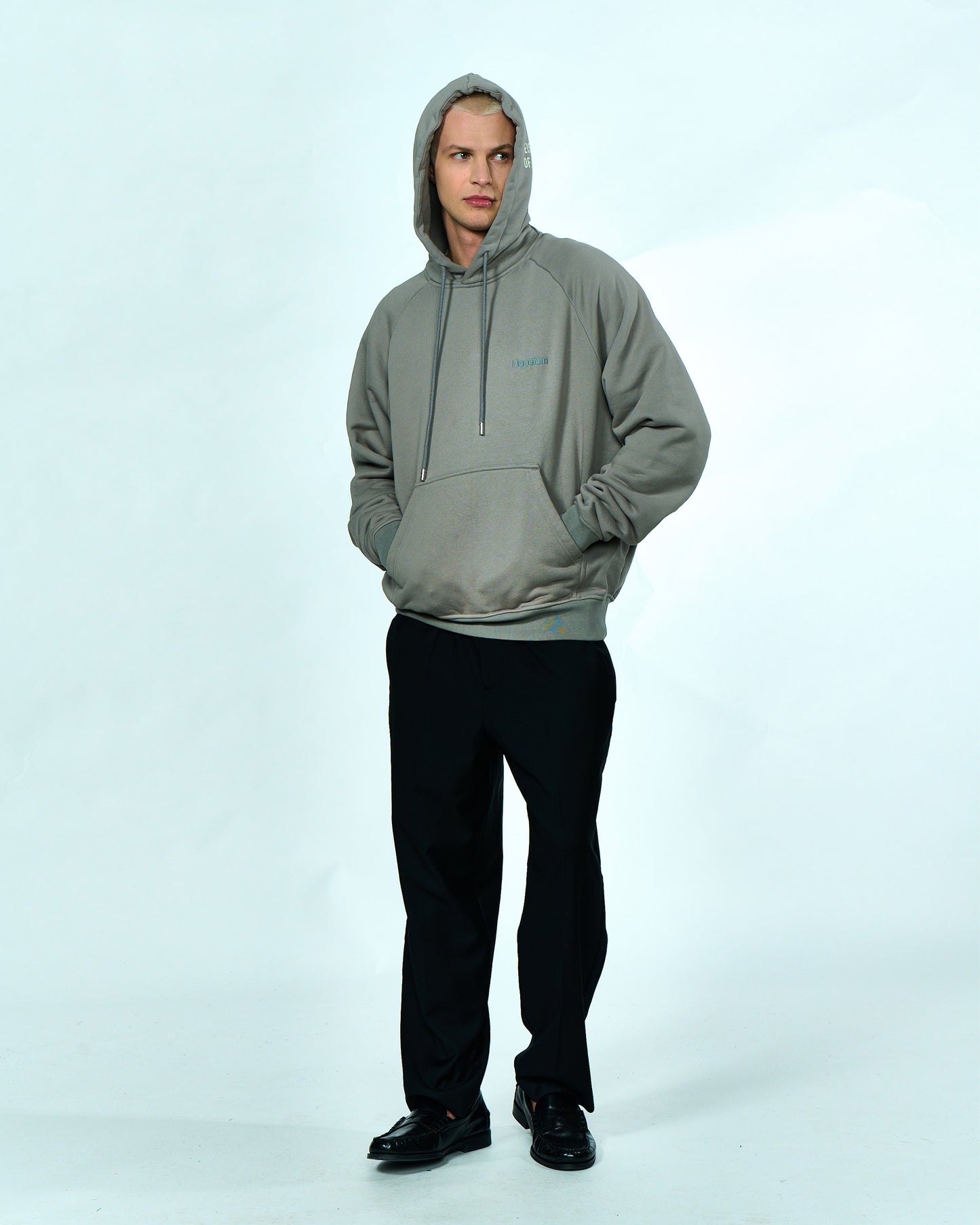 BASIC RAGLAN HOODIE | Grey