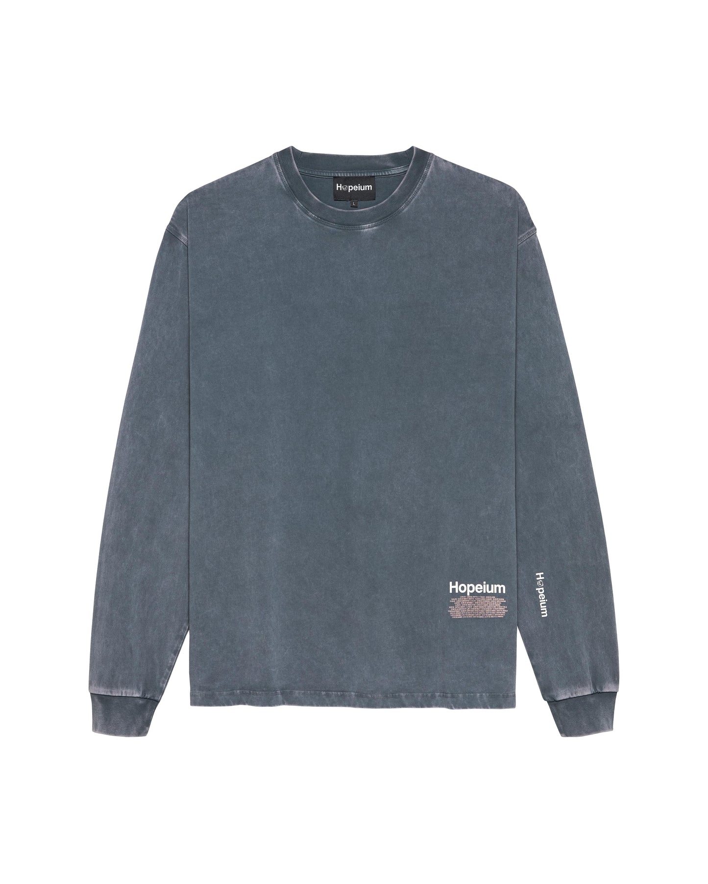 TOUR LONG SLEEVE TEE | Washed grey