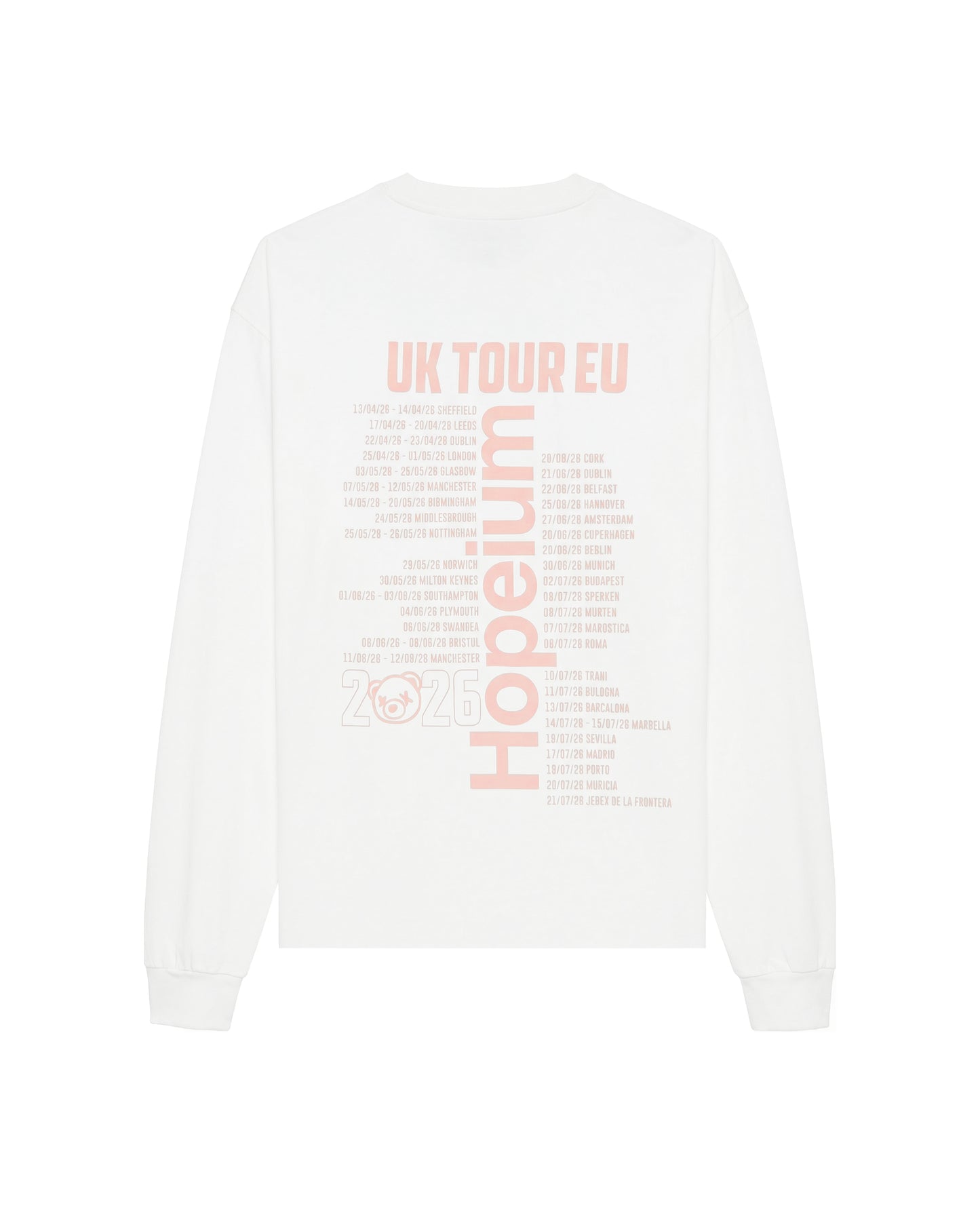 TOUR LONG SLEEVE TEE HOPEIUM | White