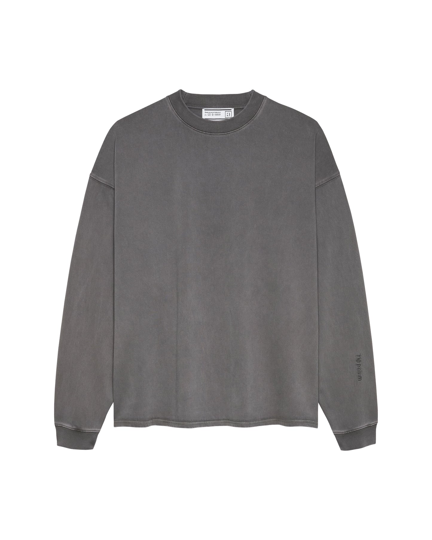 NO SLEEP JUST NOISE L/S TEE | Washed grey