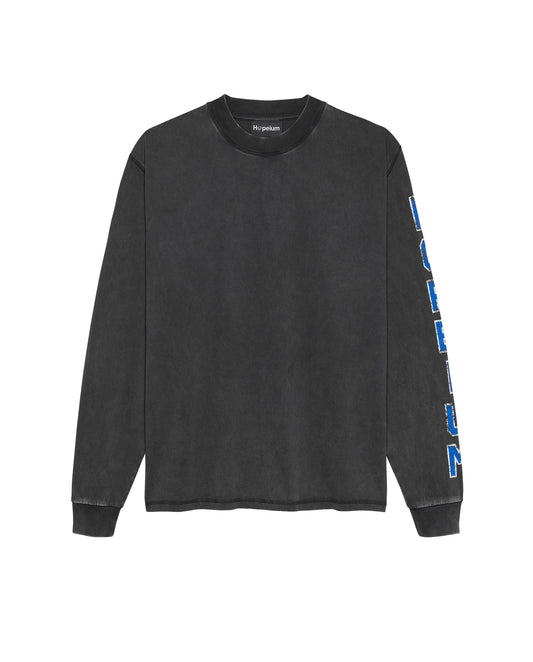 HOPEIUM VARSITY TEE L/S | Washed grey