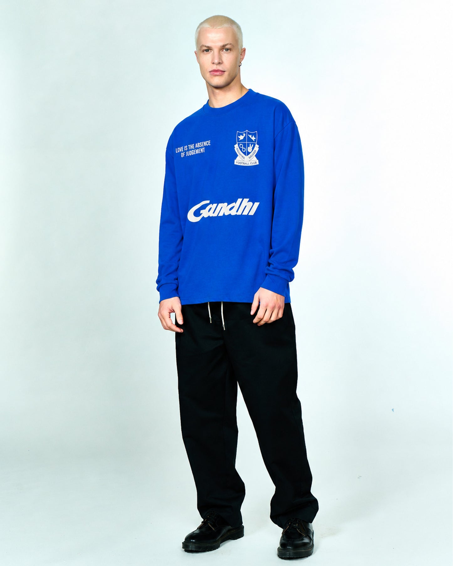 GANDHI TEE L/S | Cobalt