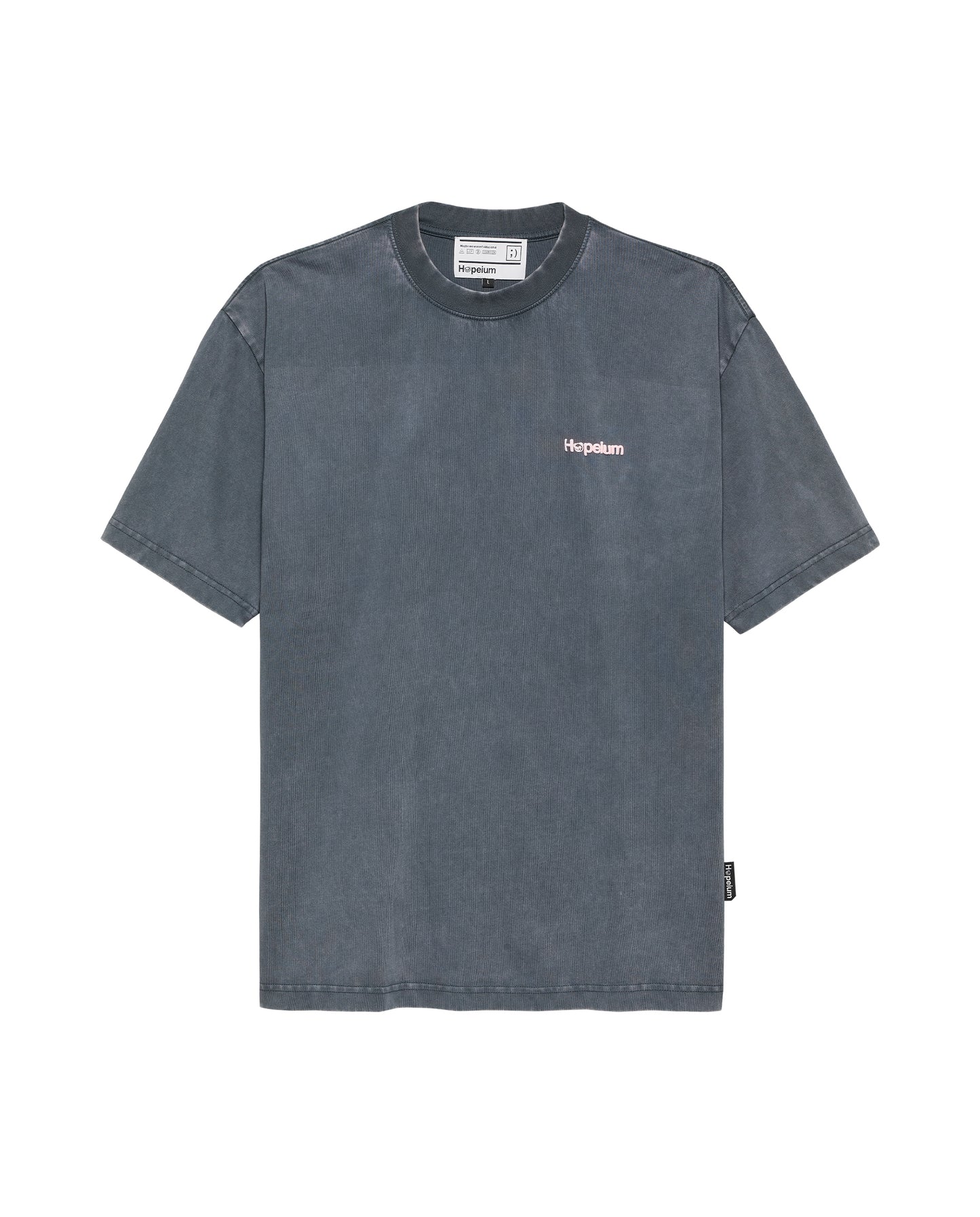 LOGO TEE S/S HEAVY | Washed grey