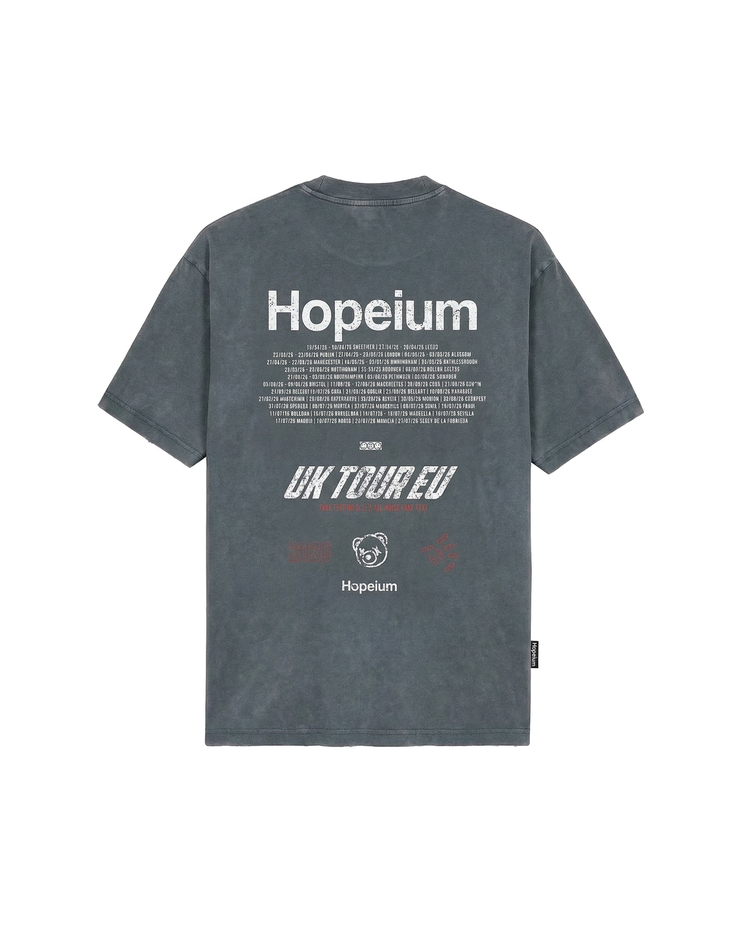 TOUR TEE S/S | Washed grey