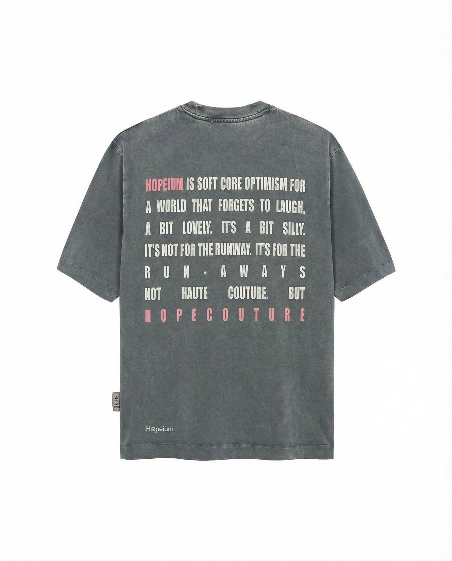 TEXT TEE S/S | Grey