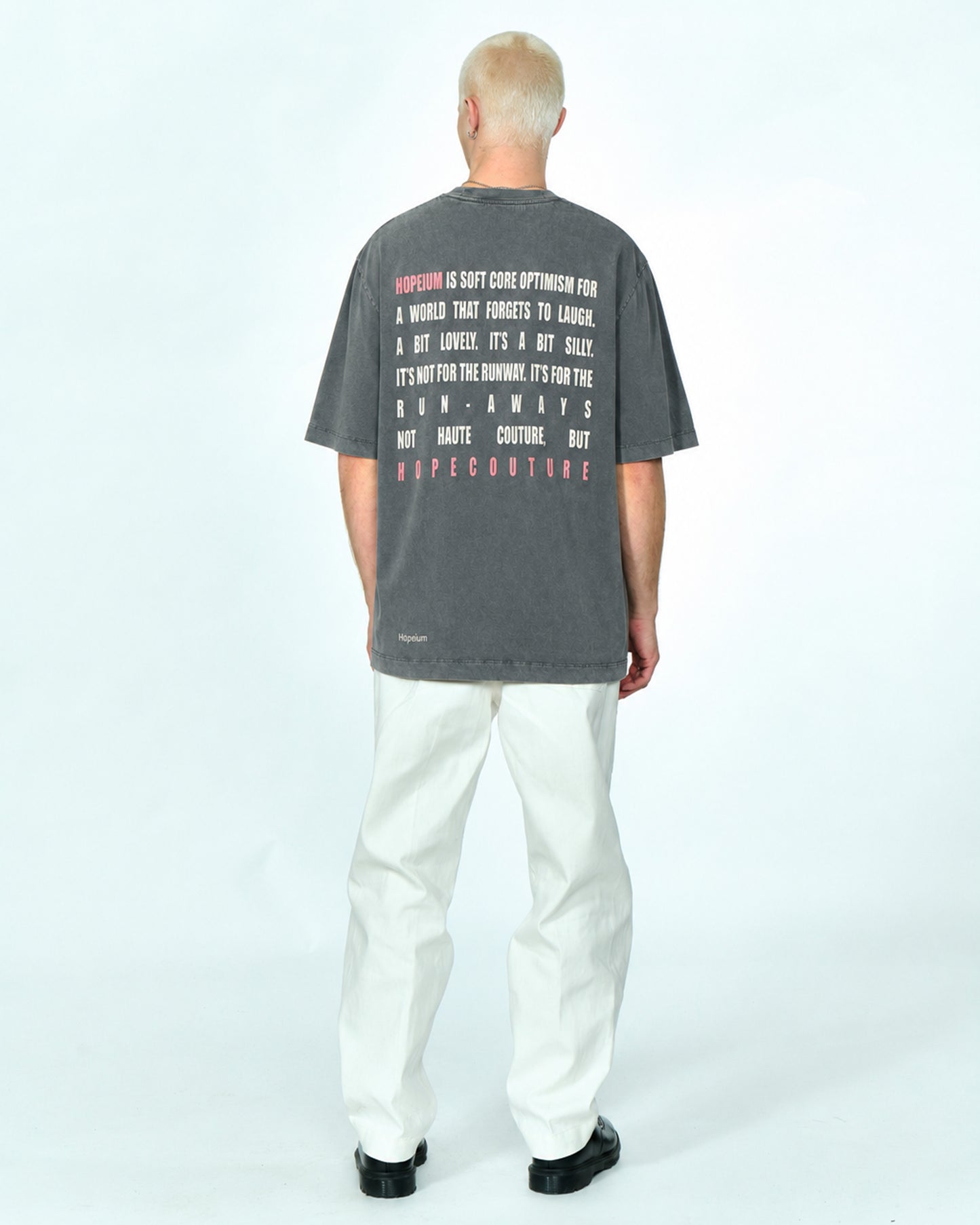 TEXT TEE S/S | Grey