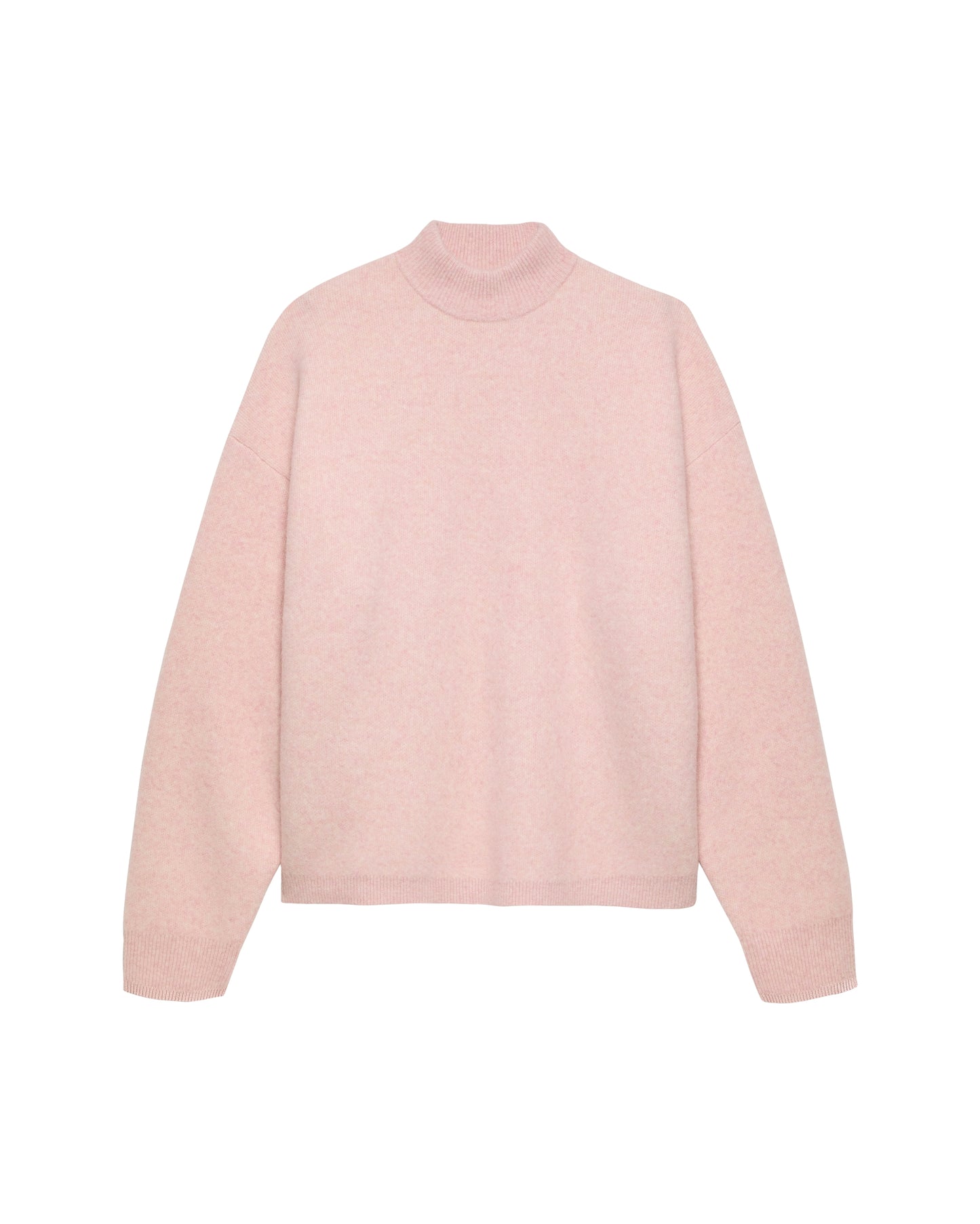ALPACA BLEND HIGH NECK JUMPER | Pink