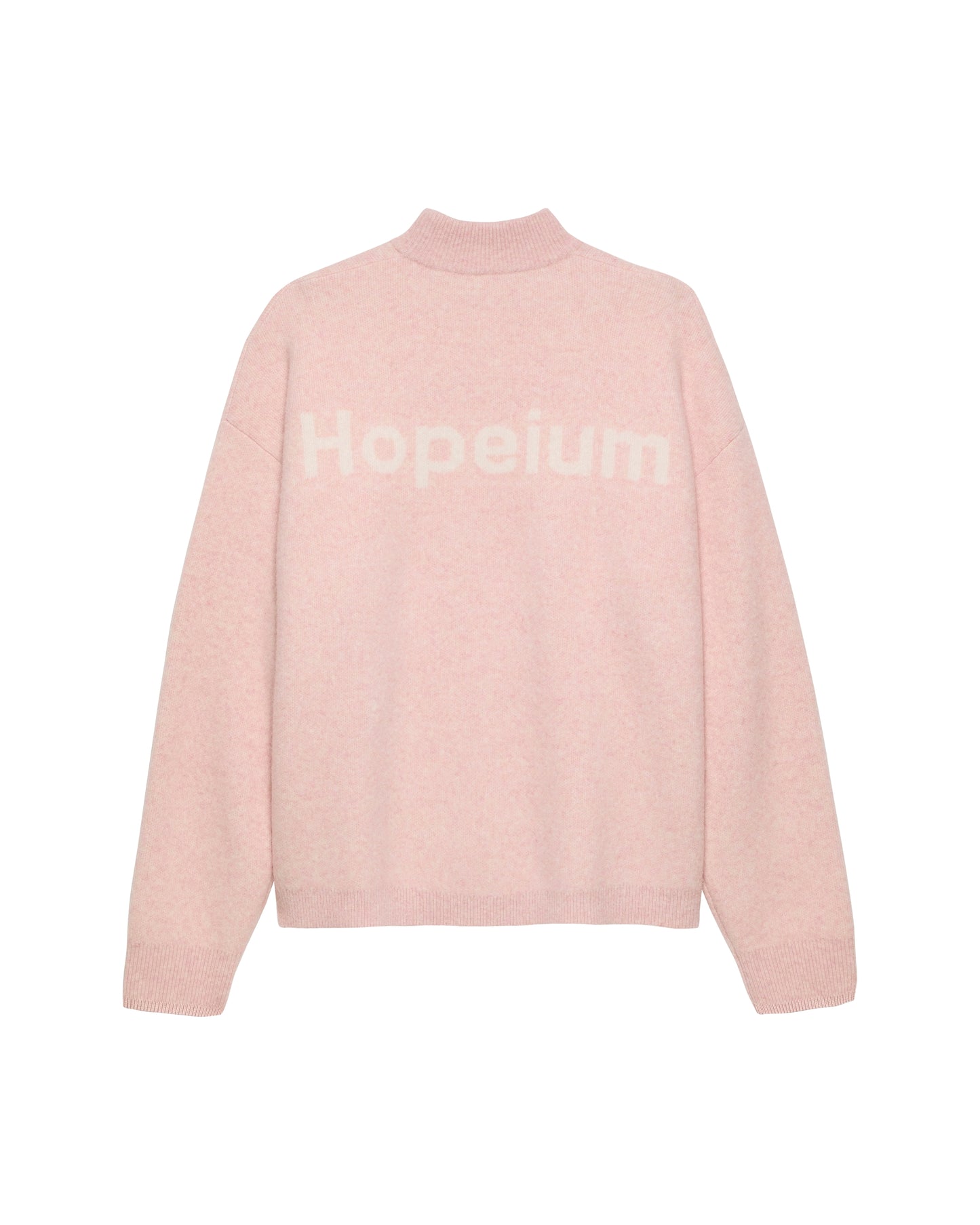 ALPACA BLEND HIGH NECK JUMPER | Pink