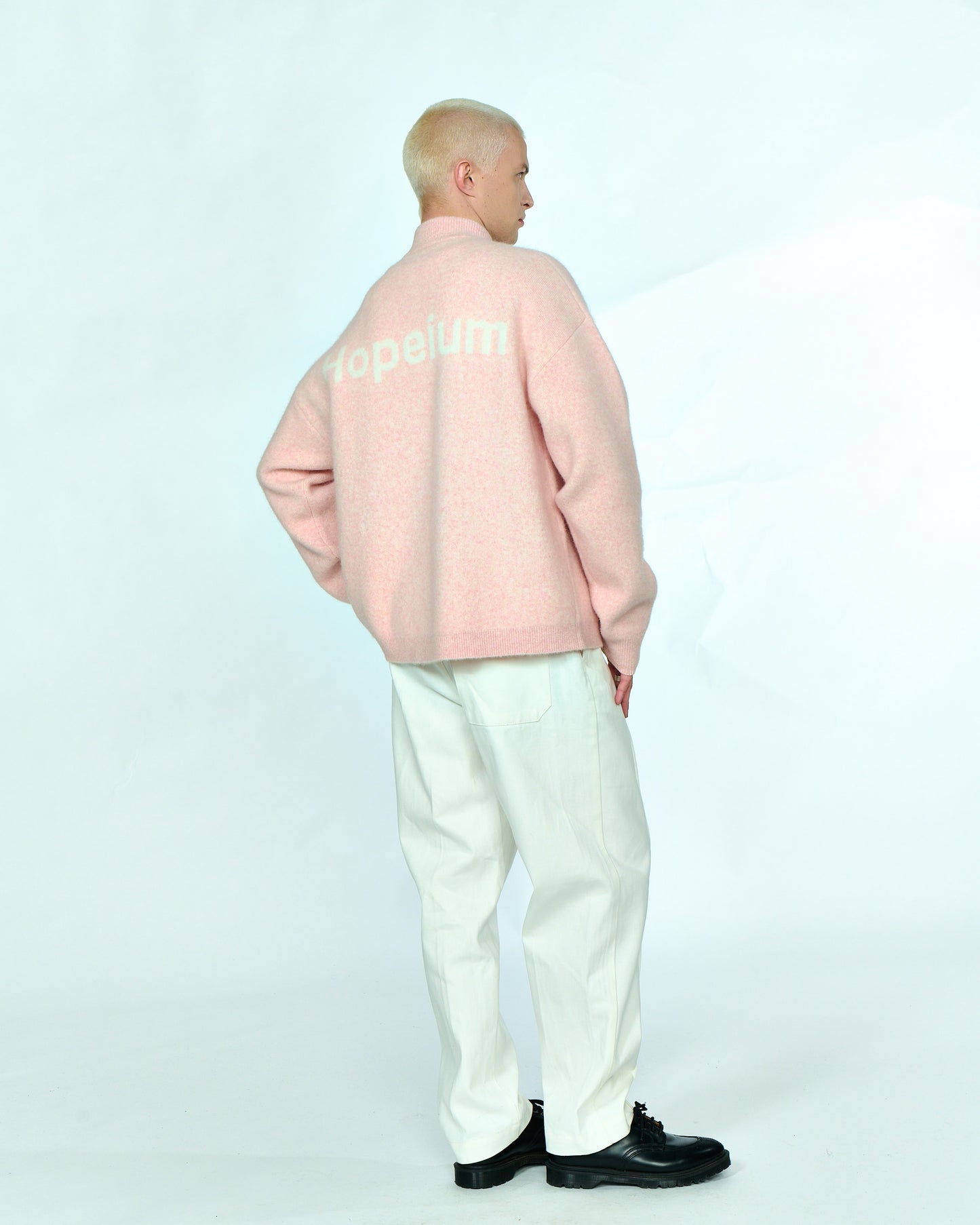 ALPACA BLEND HIGH NECK JUMPER | Pink