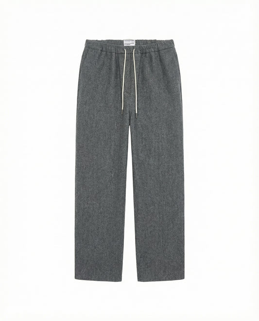 WINTER WOOLY TROUSERS | Grey Melange