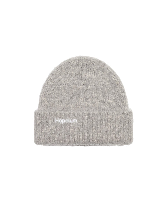 LOGO BEANIE | Grey Melange