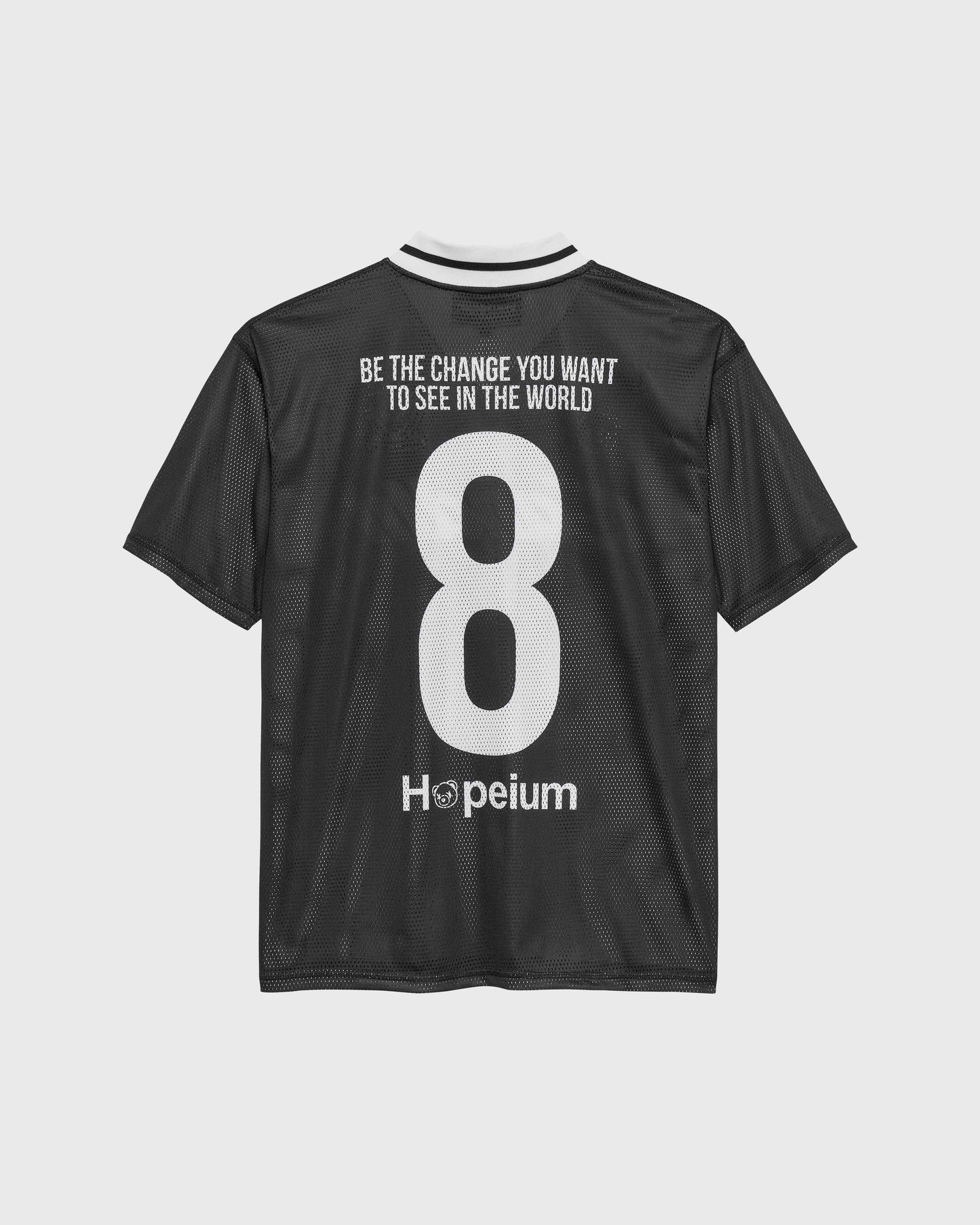 MESH FOOTBALL TEE | Black