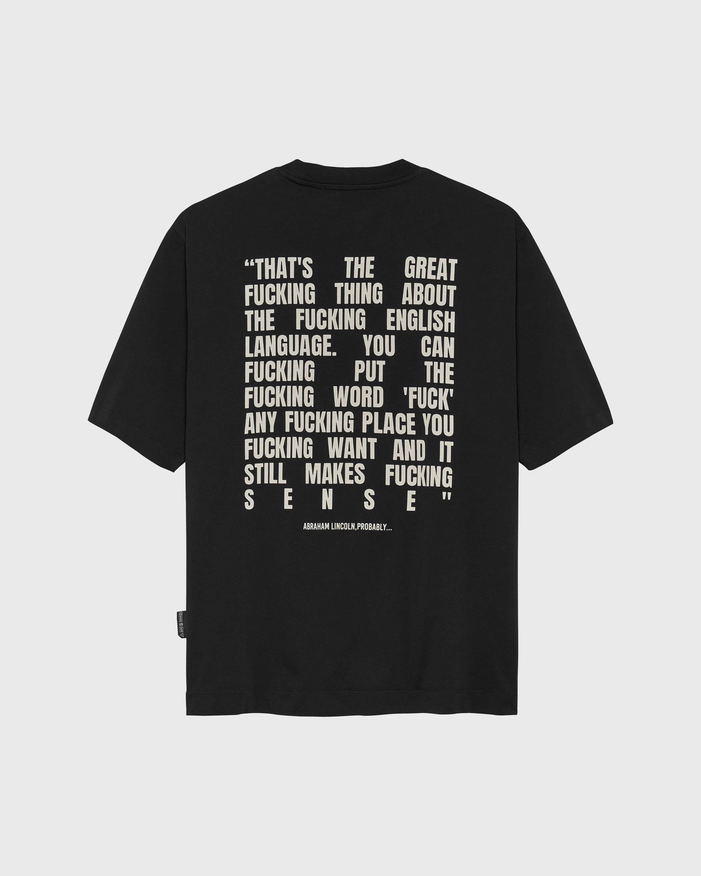 TEXT TEE | Black