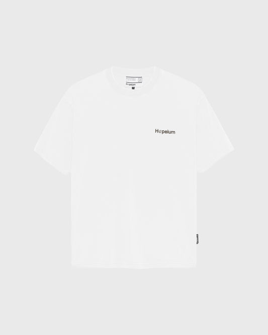 Hopeium Logo Print T-Shirt White