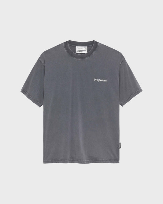 LOGO TEE IN WASHED GREY