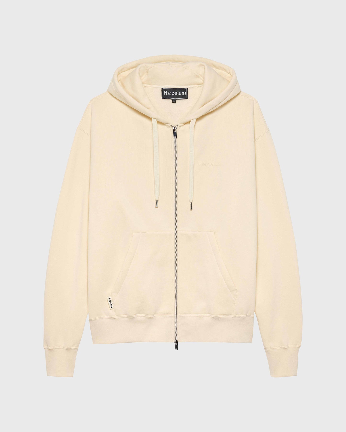 LOGO HOODED ZIP | Dune