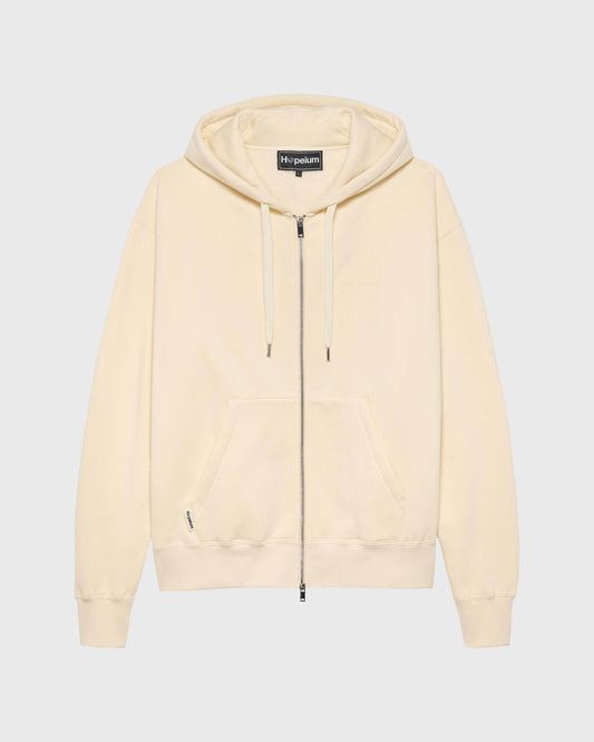 LOGO HOODED ZIP | Dune
