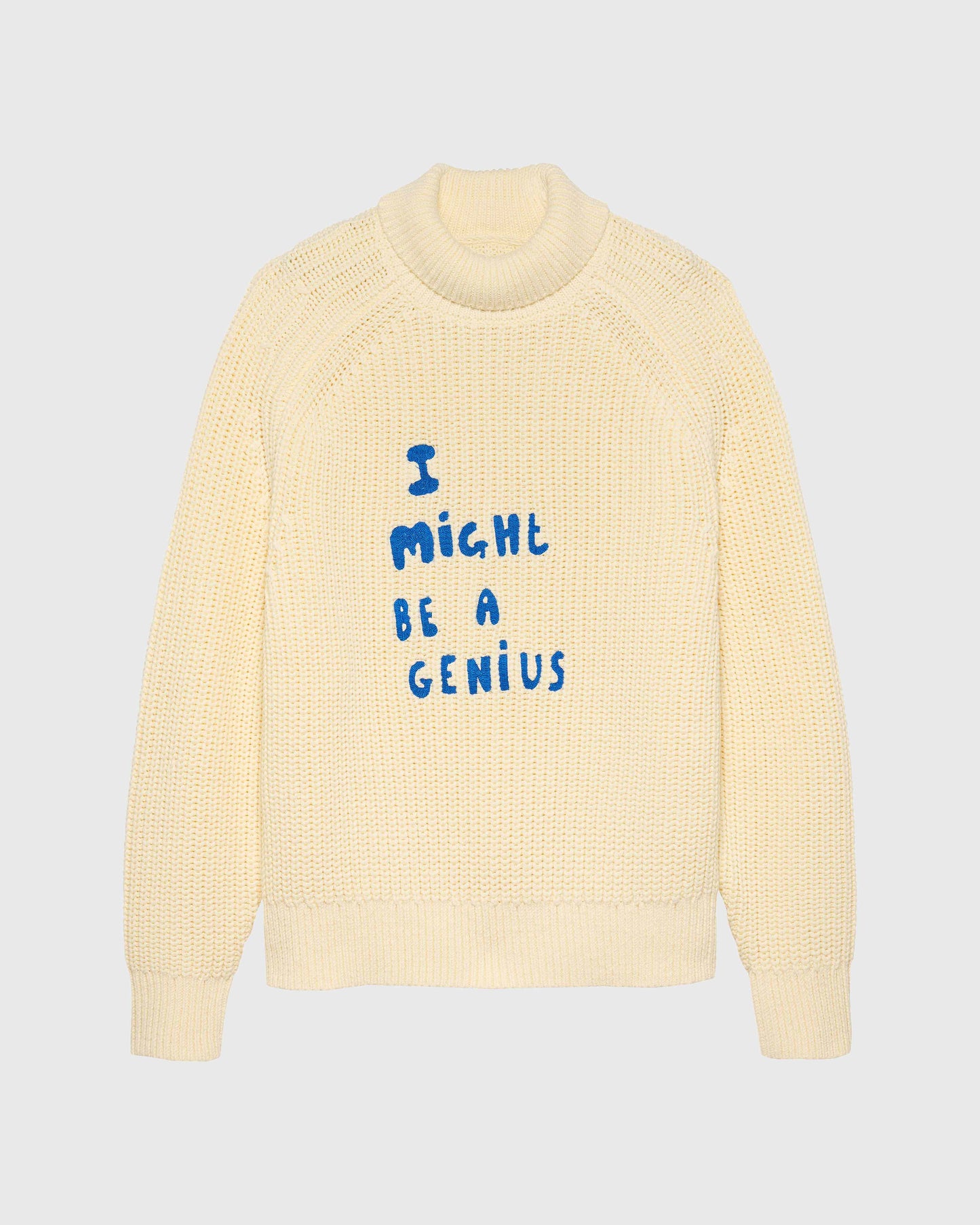 TURTLE NECK KNIT WHITE