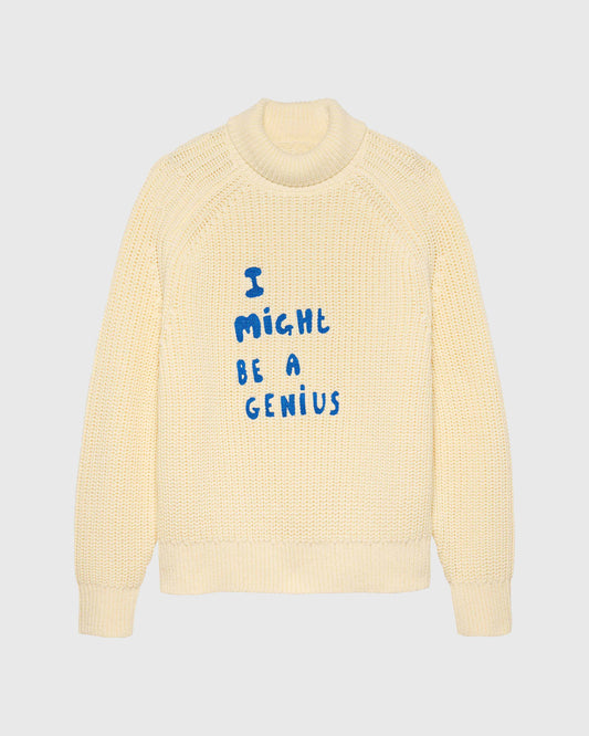 TURTLE NECK KNIT WHITE