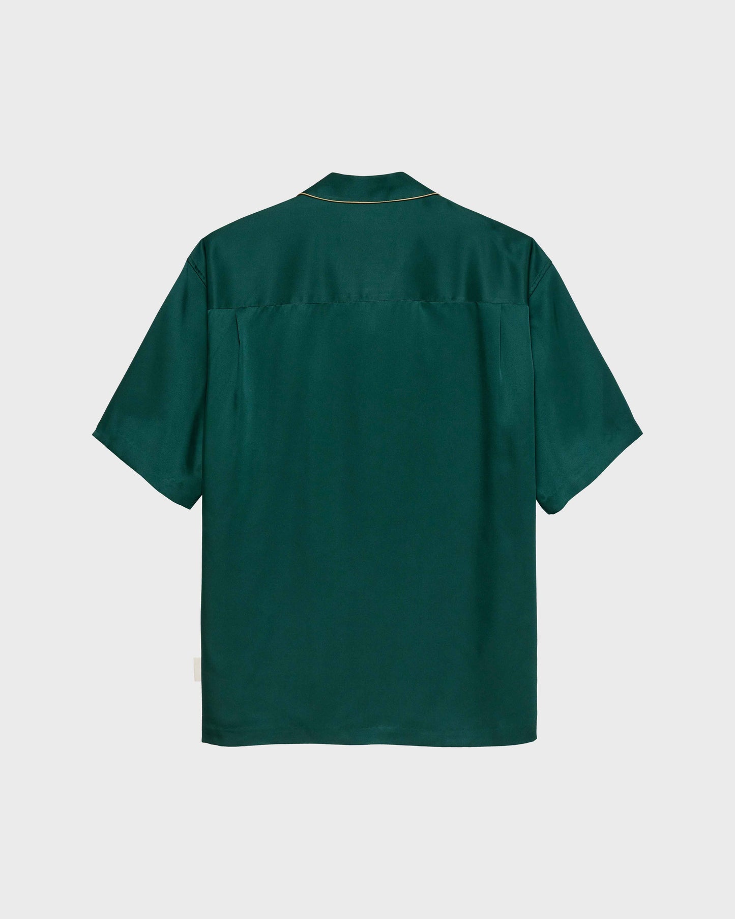 SHORTSLEEVE SILK HEAVILY BILLS SHIRT GREEN