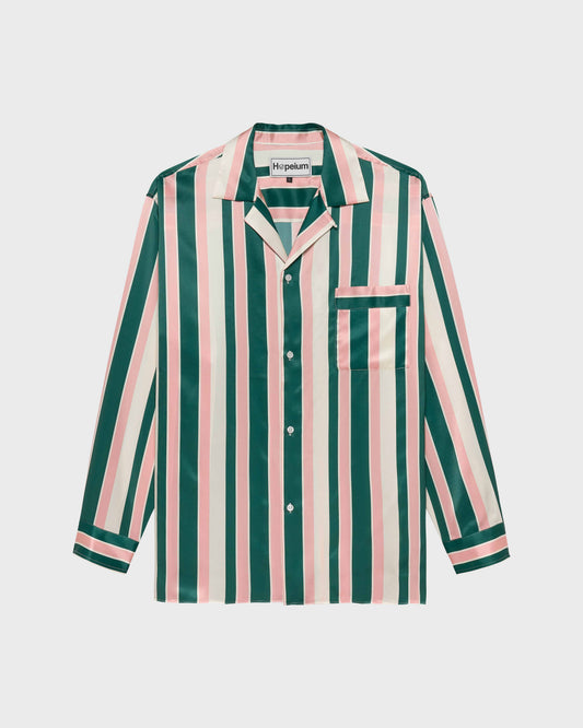 L/S STRIPED  SILK SHIRT | Stripe