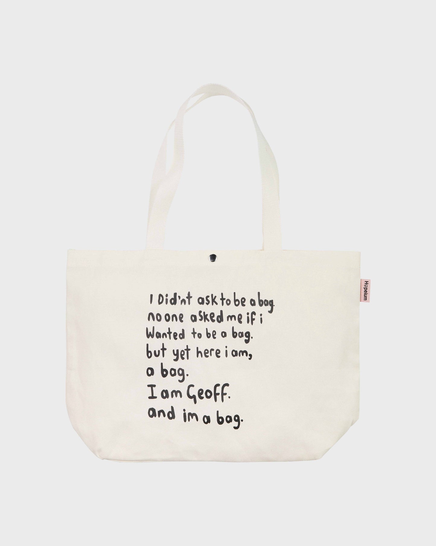 PRINTED SHOPPER BAG | White