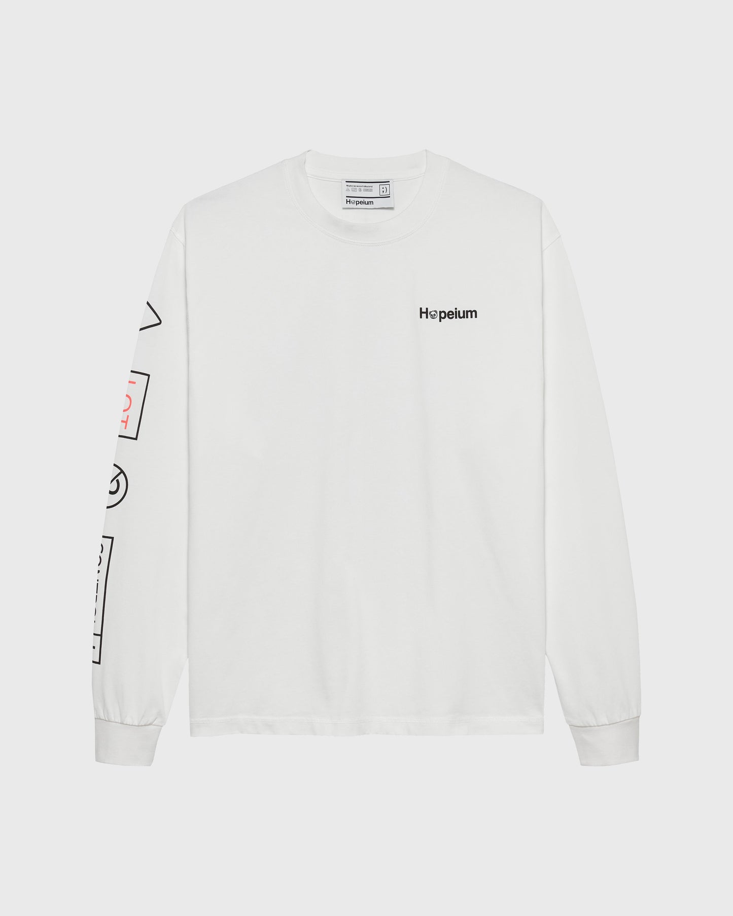 LONGSLEEVE TEXT T SHIRT | White