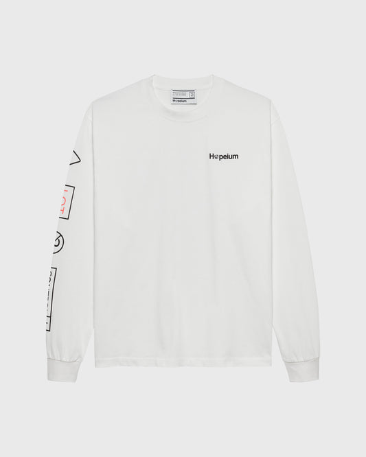 LONGSLEEVE TEXT T SHIRT | White