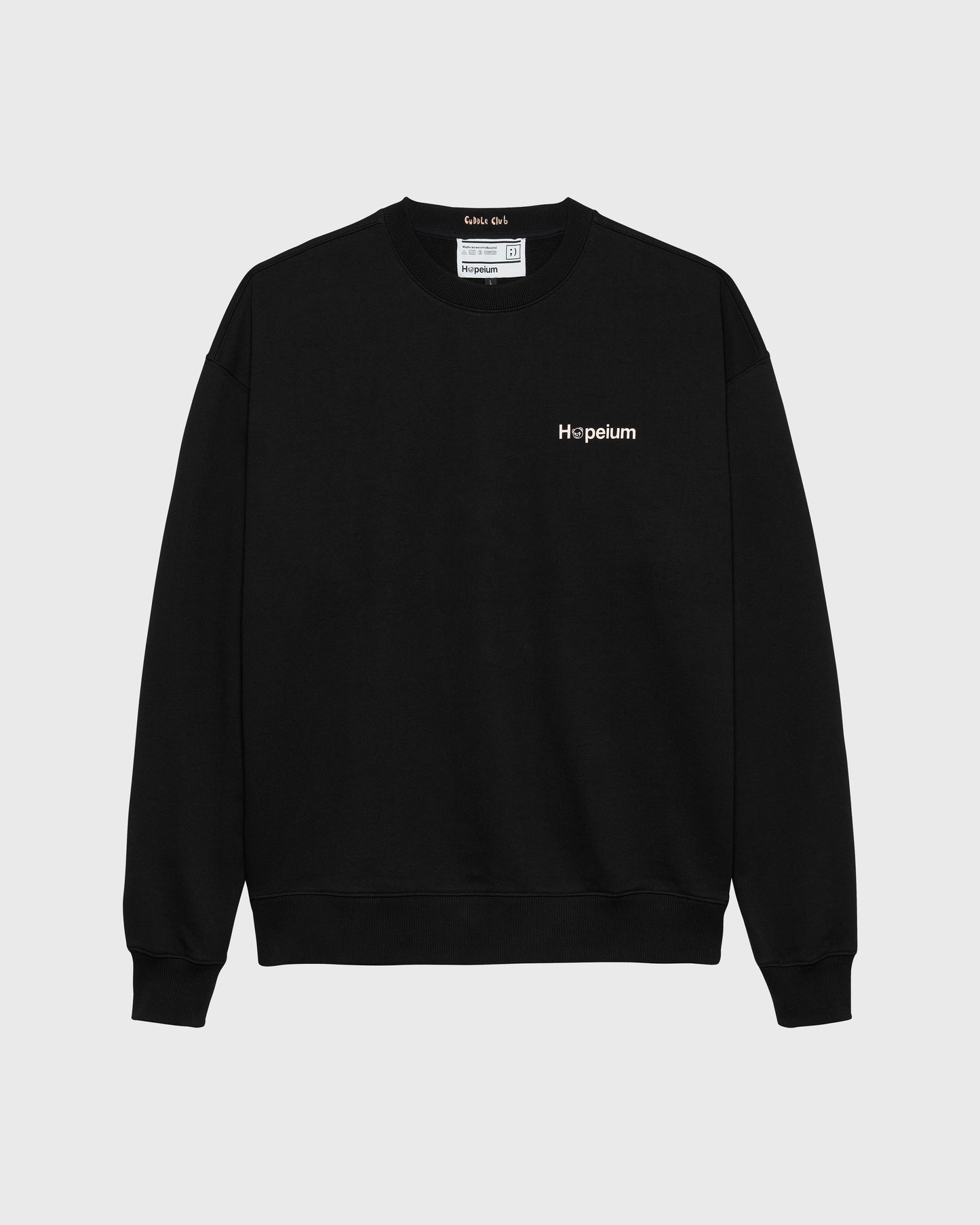HOPEIUM PRINT SWEATSHIRT | Black