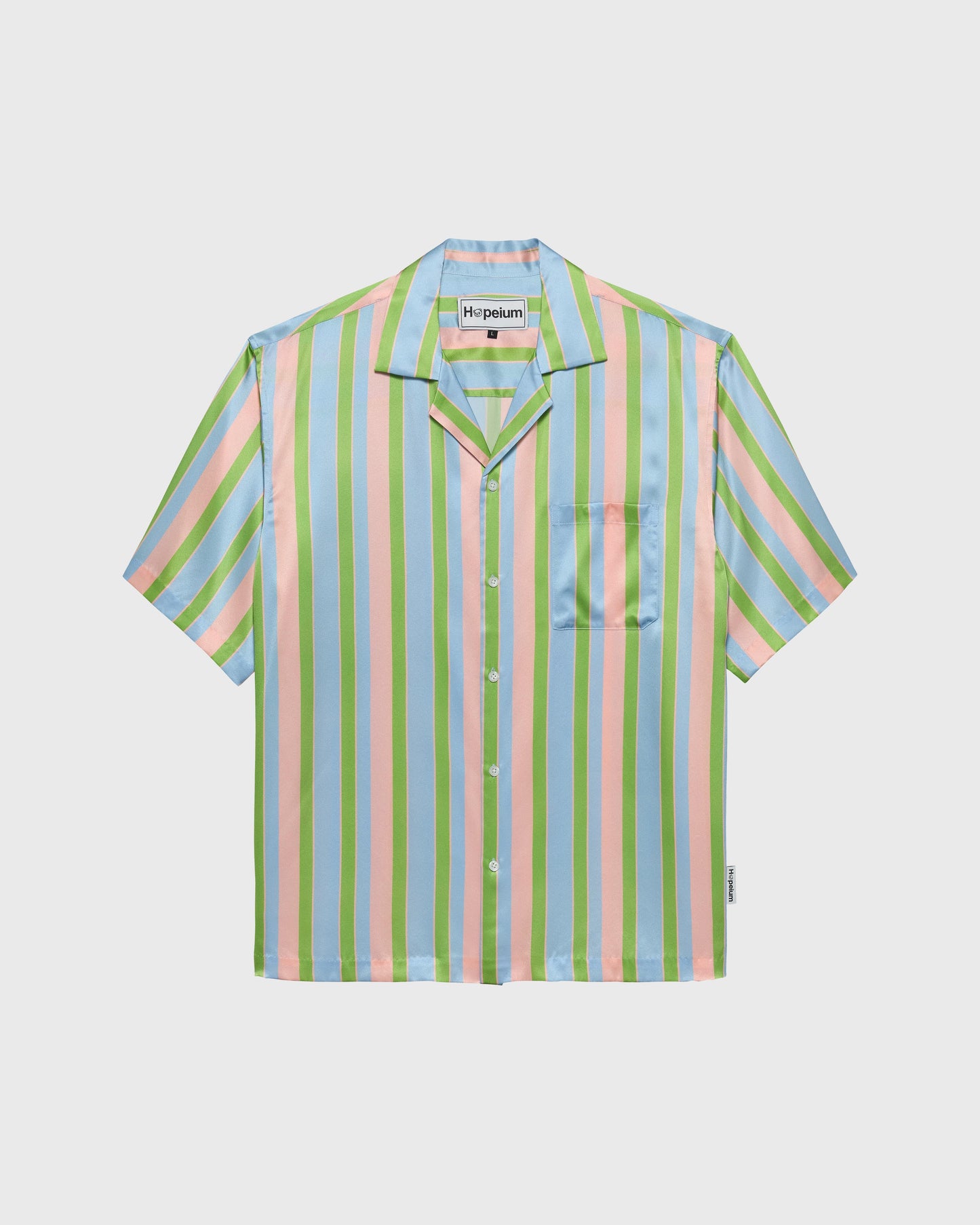 SILK SHORTSLEEVE SHIRT STRIPE | Stripe