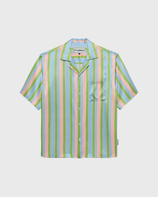 SILK SHORTSLEEVE SHIRT STRIPE | Stripe