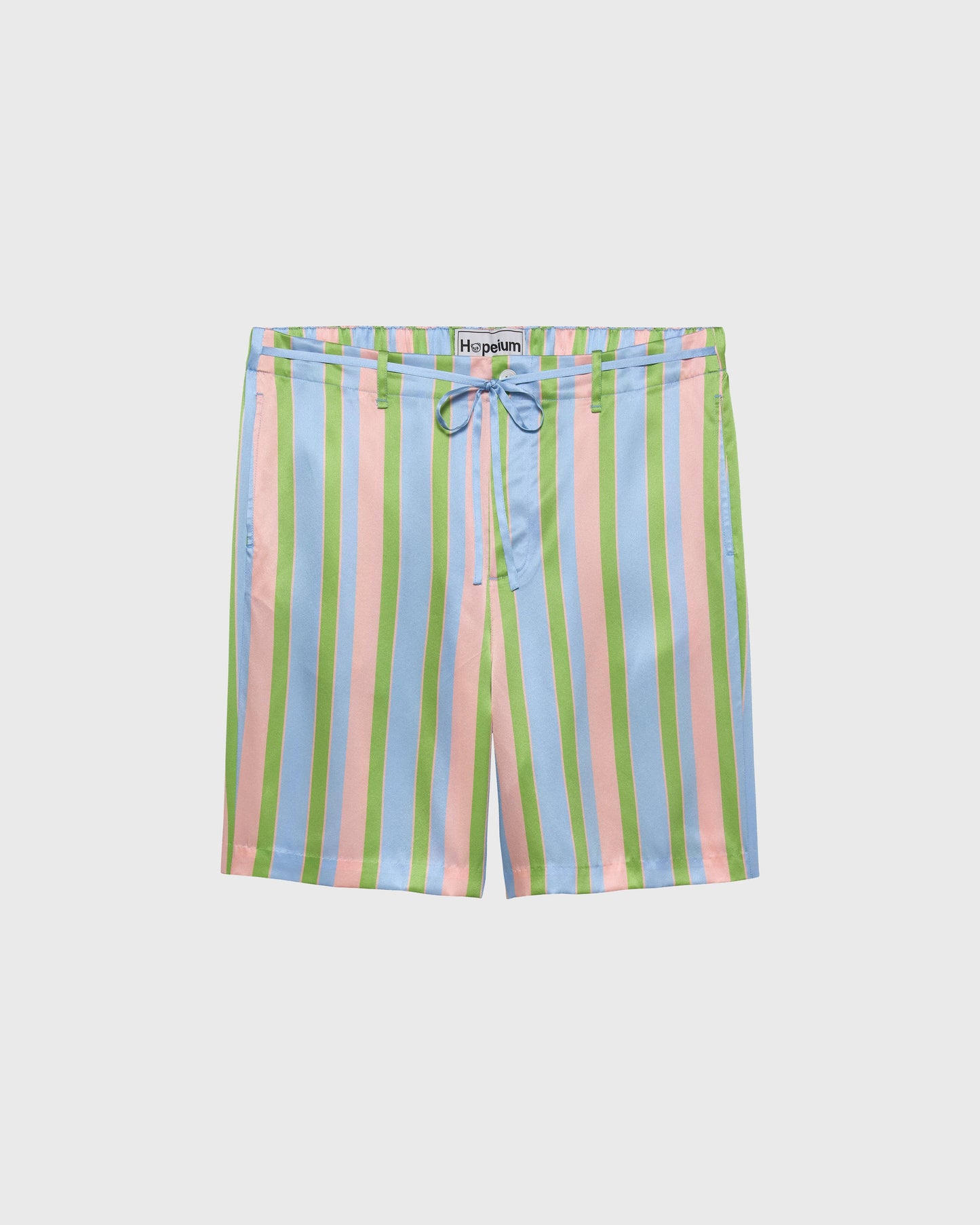 SILK SHORT STRIPE PRINT | Stripe