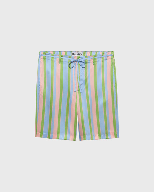 SILK SHORT STRIPE PRINT | Stripe