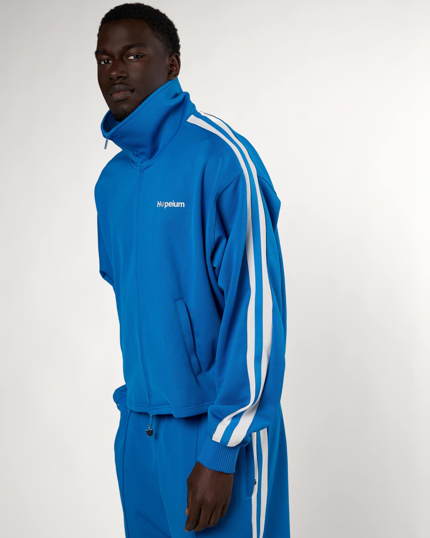 TRACK JACKET IN COBALT