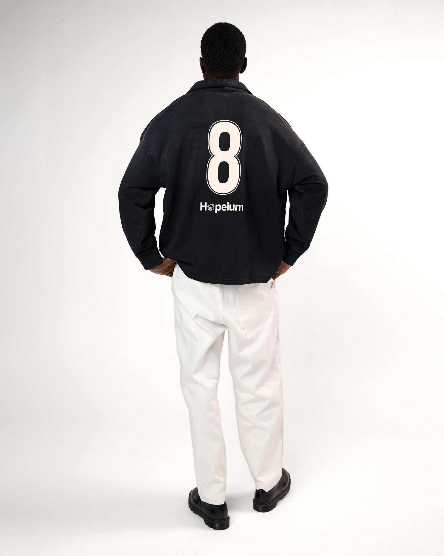 FOOTBALL POLO SWEAT | Black