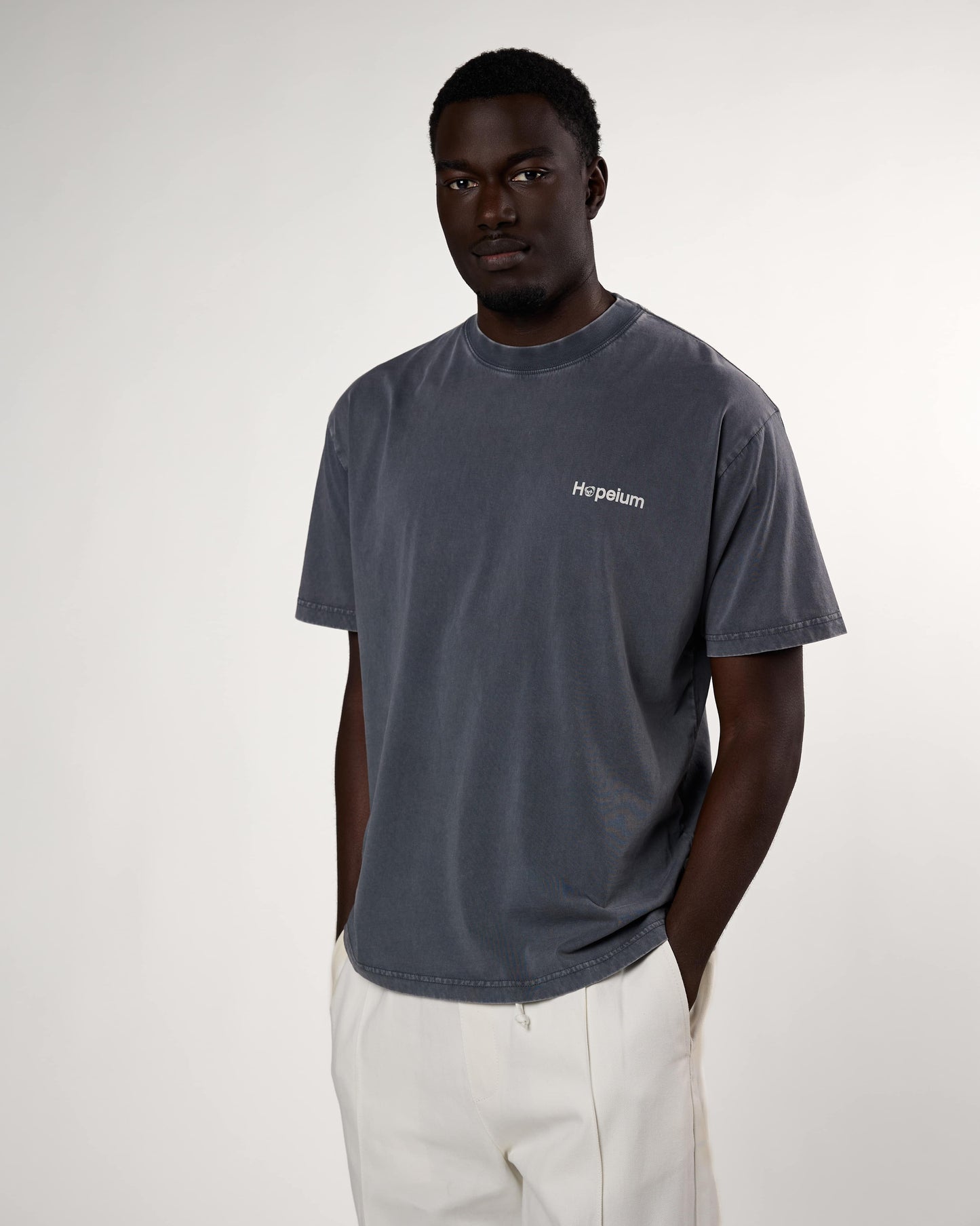 LOGO TEE | Washed grey